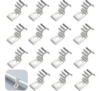 FuYelng 50 Piezas Abrazadera de Tubo U, 6 mm Abrazaderas Metalicas para Tubos Grapas para Cables Pared Fijacion Solo Orificio Clips de Cable, para Ø 6 mm Tuberías de Agua y Cableado