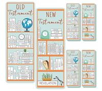 Fuyoooo 100 marcapáginas de libros de la Biblia del Antiguo y Nuevo Testamento, marcador de la Biblia, rastreador de marcadores de la Biblia, seguimiento a granel para amantes de los libros de la