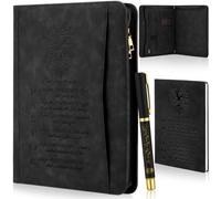 Fuyoooo 3 piezas de regalos cristianos para el día del padre para hombres de la iglesia, regalos de agradecimiento al pastor, portafolios de versículos de la Biblia, cuaderno de escrituras, bolígrafo