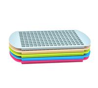 FUYTERY Mini cubo de hielo bandejas 160 rejillas de silicona cubo cocina refrigerador molde (3 colores al azar)