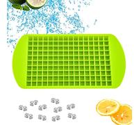 FUYTERY Mini cubo de hielo bandejas 160 rejillas de silicona cubo cocina refrigerador molde (verde)
