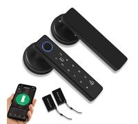 Fuytuly WiFi Tuya Cerradura Inteligente de Puerta Huella Dactilar, Cerradura Electrónica Digital Biométrica 13.56MHz Contraseña de Aplicación de Tarjeta IC RFID Desbloqueada de Forma Remota