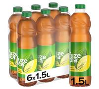 Fuze Tea Limón & Limoncillo, Refresco de Té sin Gas, Botella de 1.5 L, Pack de 6