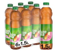Fuze Tea Melocotón & Hibisco, Refresco de Té sin Gas, Botella de 1.5 L, Pack de 6