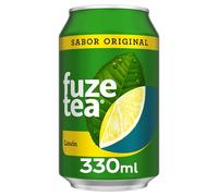 Fuze Tea Original, Sabor Limón, Refresco de Té sin Gas, Lata 330 ml