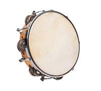 Fuzeau 3991 - Tamboril de piel natural con platillos, 20 cm