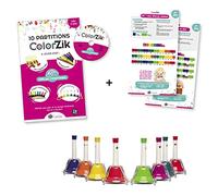 Fuzeau - Estuche especial ColorZik con libro, CD, juego de 8 campanas de colores - Aprende música por colores sin solfeo - Ideal para principiantes y escuelas desde 3 años - Ref.78242