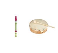 Fuzeau - Flauta de embolo & 70626 Pandereta 15 cm Sin jingles