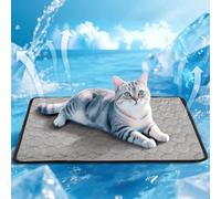 fuzhik Alfombrilla de Enfriamiento para Mascotas, Perro Gato Alfombrilla de Enfriamiento, Cama Fria para Perros y Gatos, Alfombra Fresca de Verano para Perros, 60 x 51cm (Marrón)