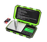 Fuzion Báscula digital de bolsillo para joyas, 500 g x 0,01 g, 6 modos de conversión con pantalla LCD, tara para hierbas, alimentos, joyas, medicamentos (batería incluida)