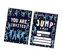 FUZYXIH 20 invitaciones creativas hechas a mano para reuniones inolvidables, elegantes tarjetas de invitación para ocasiones especiales, tarjetas de fiesta dinámicas