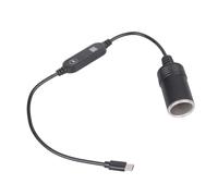 FUZYXIH Adaptador USB C a puerto de 30 cm con medidor, ideal para cámaras con potencial ajustable para la alimentación del coche