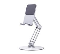 FUZYXIH Boneruy - Soporte plegable de aluminio para tableta, soporte de refrigeración, soporte antideslizante de aluminio para iPad, rotación de 360°, base estable, soporte para tableta, soporte para