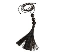 FUZYXIH Collar con colgante de perlas negras con flecos móviles y longitud para mujeres y niñas. Collar de declaración de moda para mujeres, m, como se describe, como se describe