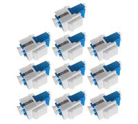 FUZYXIH Conector de cable de fibra óptica, brida adaptador para conectores Keystone de fibra óptica, adaptador de acoplamiento