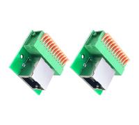 FUZYXIH Conexión de red RJ45 equipada con LED DIN Montaje en carril Bloque de terminales Conector para una solución de cableado industrial sin problemas DIN Conector de red montado en rieles