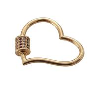 FUZYXIH Diseños colgante con cierre de rosca, pieza de joyería de corazón, accesorio de fiesta, adecuado para la fabricación de accesorios, Einheitsgröße, como se describe, como se describe
