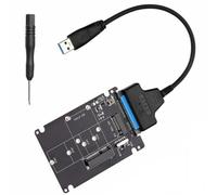 FUZYXIH Robusta tarjeta de conversión de disco a adaptador MSATA con excelente disipación de calor para una fácil instalación del adaptador