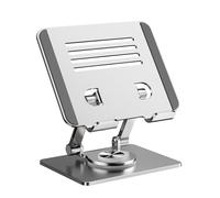 FUZYXIH Soporte para ordenador portátil, escritorio, altura ajustable, rotación de 360 grados, estante para ordenador portátil, soporte ajustable para soporte de metal giratorio