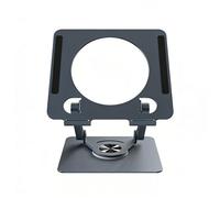 FUZYXIH Soporte plegable de aleación de carbono para tablet con rotación de 360 grados y disipación de calor para portátiles y tablets, soporte de escritorio