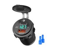 FUZYXIH Tecnología de carga de coche de nailon ignífugo, diseño de doble puerto, concentradores de carga USB, supervisión de voltaje, luz, adaptador rápido multipuerto para coche