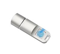 FUZYXIH Unidad de huella dactilar tipo C, identificación precisa, llave de gestión de privacidad, unidad de huellas dactilares, 16/32/64/128/256G, seguridad biométrica, USB