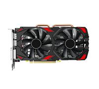 Fuzzbat RX580 - Tarjeta gráfica AMD de 8 GB para juegos AMD DDR5 256BIT 2048SP 1284M/8100MHz PCI-E3.0 16X 3XDP 1XHD 1XDVI 8Pin Dual Fan Card