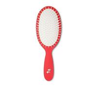 FuzzFighters Cepillo de cojín ovalado desenredante, color rojo