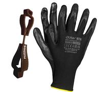 FUZZIO 24 pares de guantes de trabajo de látex liso Jurav XL-10