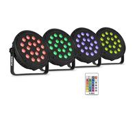 Fuzzix Comet M16 Pack 4 focos PAR LED RGB con mando