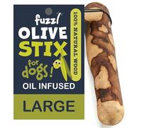 Fuzzl Olive Stix - Juguete masticable grande para perros grandes, juguetes masticables naturales para perros, juguetes duros de hueso de larga duración para masticadores agresivos fuertes