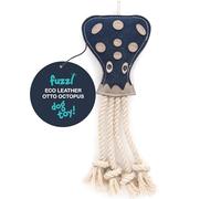 Fuzzl Otto Octopus - Juguete masticable de Cuero Natural para Perros
