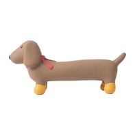 Fuzzl Sizzles - Juguete de látex para perros salchicha - Perro grande de salchicha marrón - Juguete masticable de látex duradero para perros medianos y grandes, juguetes de goma