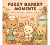 Fuzzy Bakery Moments: Cute & Cozy Coloring Book for Relaxation and Creativity (Kawaii Coloring Adventures)