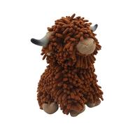 Fuzzy Ball Hand Towel, Cute Highland Cow Puff Ball Towel with Hanging Loop, 9,84 x 9,06 x 7,87 pulgadas Decorative Soft and Absorbent Quick Dry Cloth for Kitchen Sink Bathroom Countertop Washroom