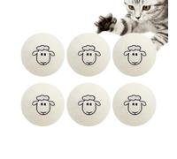 Fuzzy Cat Balls - Pelota de lana suave y natural para gatos, juguete de fieltro para entrenamiento, ejercicio, caza, simulación de arañazos, juegos para mascotas, hogar, exterior