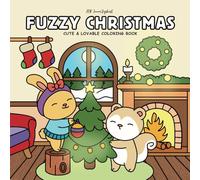 Fuzzy Christmas Coloring Book for Kids: 50 Adorable Holiday Pages!: Fun and Easy Holiday Designs for Creative Kids!