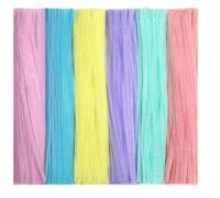 Fuzzy Craft Stems - Juego de limpiadores de pipas para girar, construir y modelar | Accesorios de arte flexibles para manualidades infantiles, aprendizaje de STEM, regalos de fiesta, y