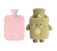 Fuzzy - de agua caliente para pies - Suministros de calefacción de invierno con forma de animal de 1 litro | calentadores de manos para pacientes mayores, estudiantes, jugadores, oficina, coche