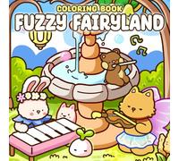 Fuzzy Fairyland Coloring Book: Cute and Cozy Coloring Pages Featuring Magical Animal Characters with Dreamy, Whimsical Moments for Adults, Teens Relaxation