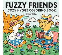 Fuzzy Friends: A cute Hygge Coloring Book for Adults and Teens Stress Relief and Relaxation
