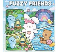 Fuzzy Friends: A Cute & Magical Kawaii Coloring Book for Adults and Teens - 48 Dreamy Illustrations/ Adorable Fluffy Creatures in Enchanted Forests, Lanterns, and Starlit Worlds