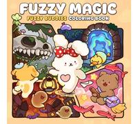 Fuzzy Magic: A Coloring Book for Adults and Teens Featuring Adorable Friends Exploring Whimsical Worlds for Relaxation