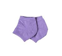 Fuzzy Moisturizing Heel Socks，Open Toe Socks, Dry Cracked Gel High Heel Socks, Suitable For Dry And Cracked Feet, Day And Night Care. (One Size,Purple)