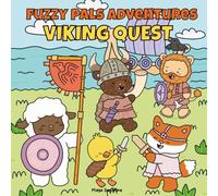 Fuzzy Pals Adventures: Viking Quest Coloring Book: Bold and Easy Kawaii Animal Coloring Pages for Kids and Adults - Simple and Cute Viking Life Scenes with Large Print Hand-Drawn Illustrations