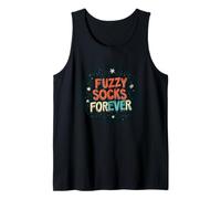 Fuzzy Socks Forever Stamp para Hombre y Mujer Camiseta sin Mangas