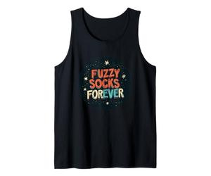 Fuzzy Socks Forever Stamp para Hombre y Mujer Camiseta sin Mangas