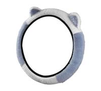 Fuzzy Steering Wheel Cover - 14.9 Inch Anti Slip Breathable Soft Grip Protector, Cute Interior Comfort Driving Accessory, Vehicle Styling | Women Men SUV Sedan Truck Minivan Road Trip Comfort Solution