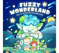 Fuzzy Wonderland: Coloring Book for Adults & Teens Featuring Tiny Cat and Little Friends Adventures in Fantasy Land (Cute & Cozy Coloring)