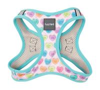 FuzzYard Candy Hearts - Arnés ajustable para perro, sin tirones, para perros de raza mediana, construido, sin estrangulamiento y ajuste cómodo para correr, caminar y entrenar diariamente, talla M